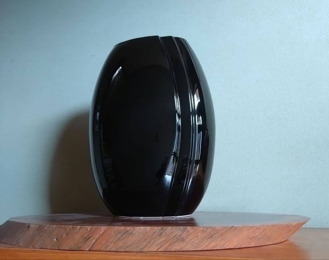 花瓶 藤森兼明 アールデコテイスト ブラック ポストモダン 黒 フラワーベース