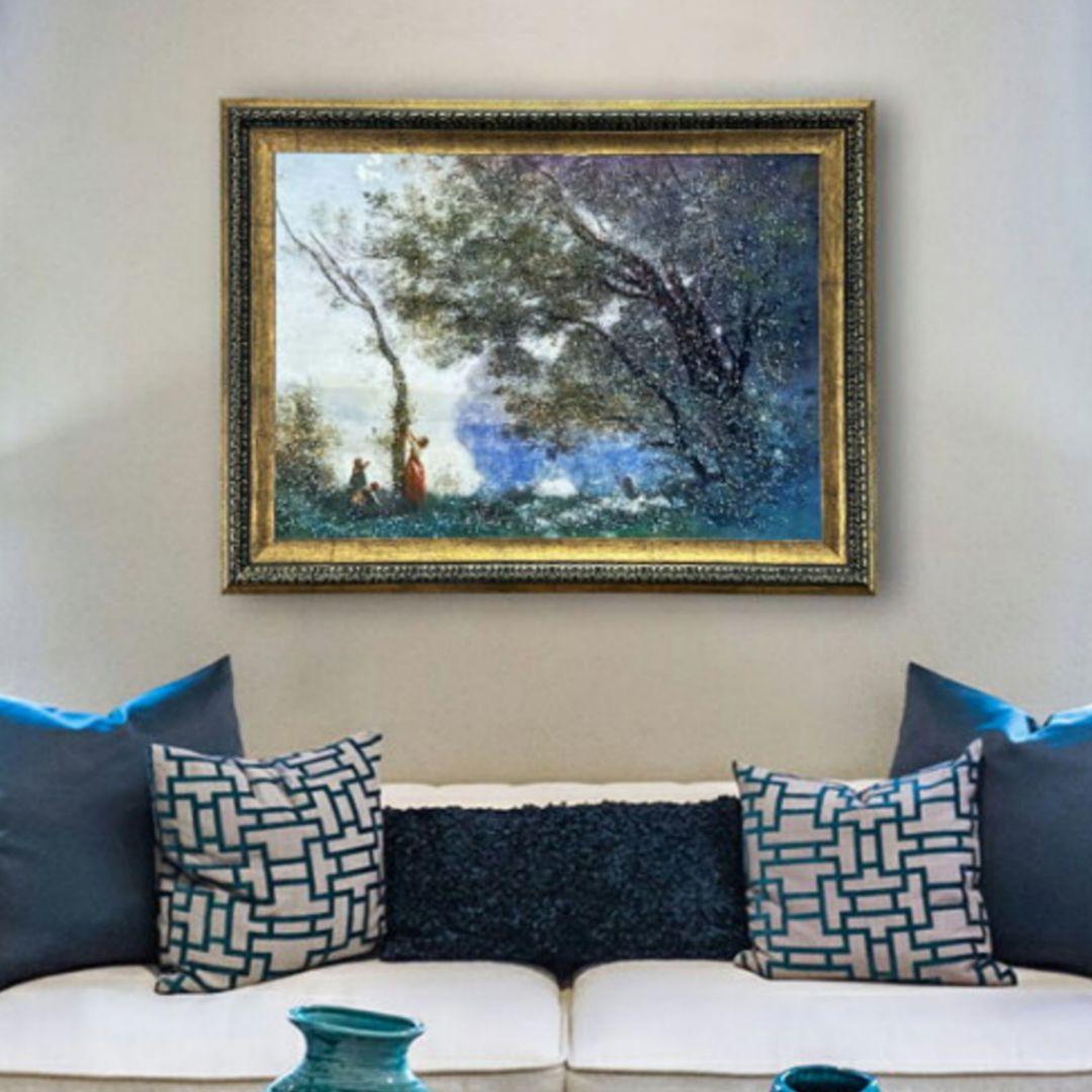 輸入雑貨　天然石　『モルトフォンテーヌの思い出 』　水晶絵　クリスタルアート