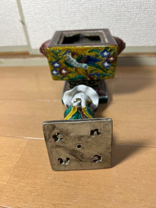281 九谷焼　香炉　時代物　古美術品