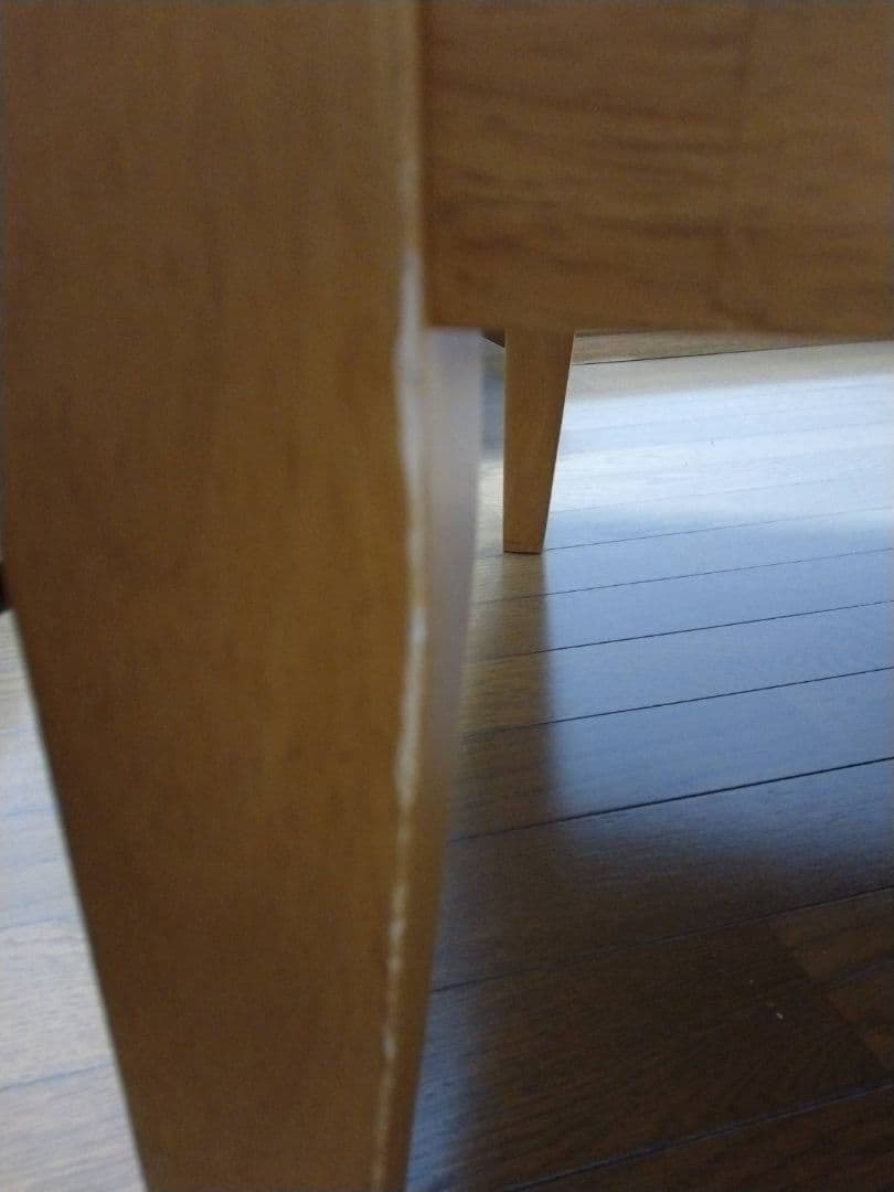 12/13までの出品！木製センターテーブル 引き出し2つ付き