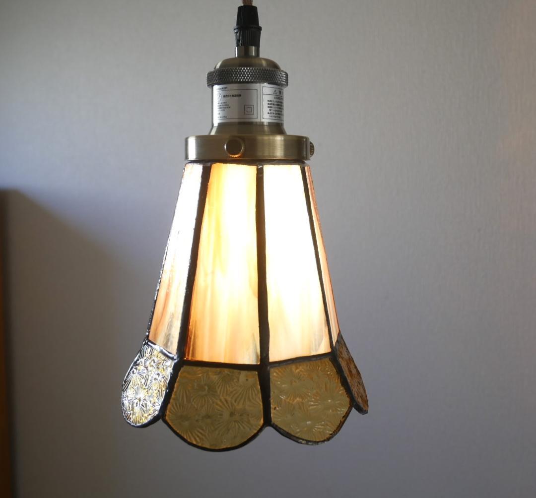 ✴︎:.。.フレアのアンティーク風8面ペンダントライト　*ステンドグラス*