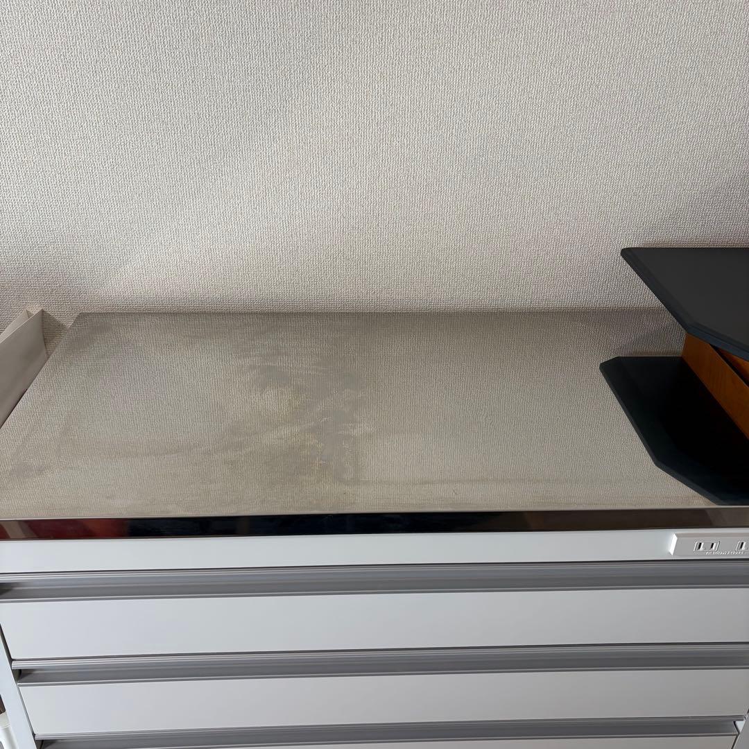 dinos ホワイト 4段引き出し収納 食器棚