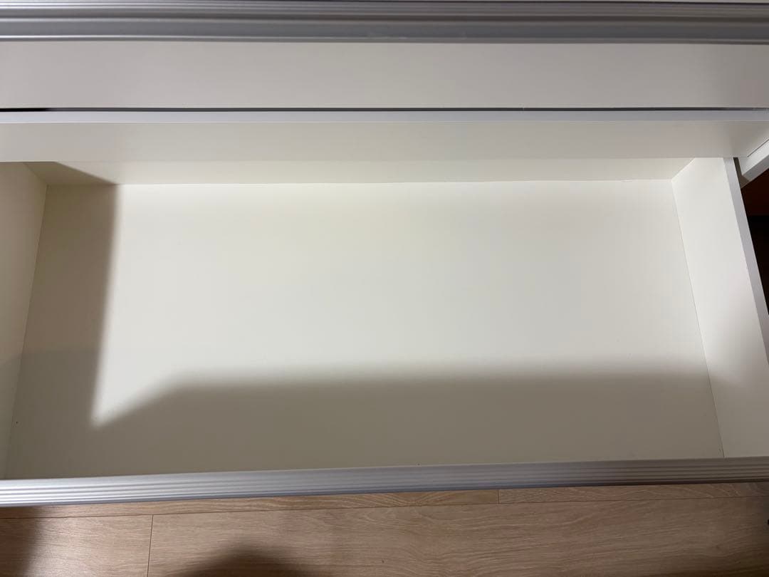 dinos ホワイト 4段引き出し収納 食器棚