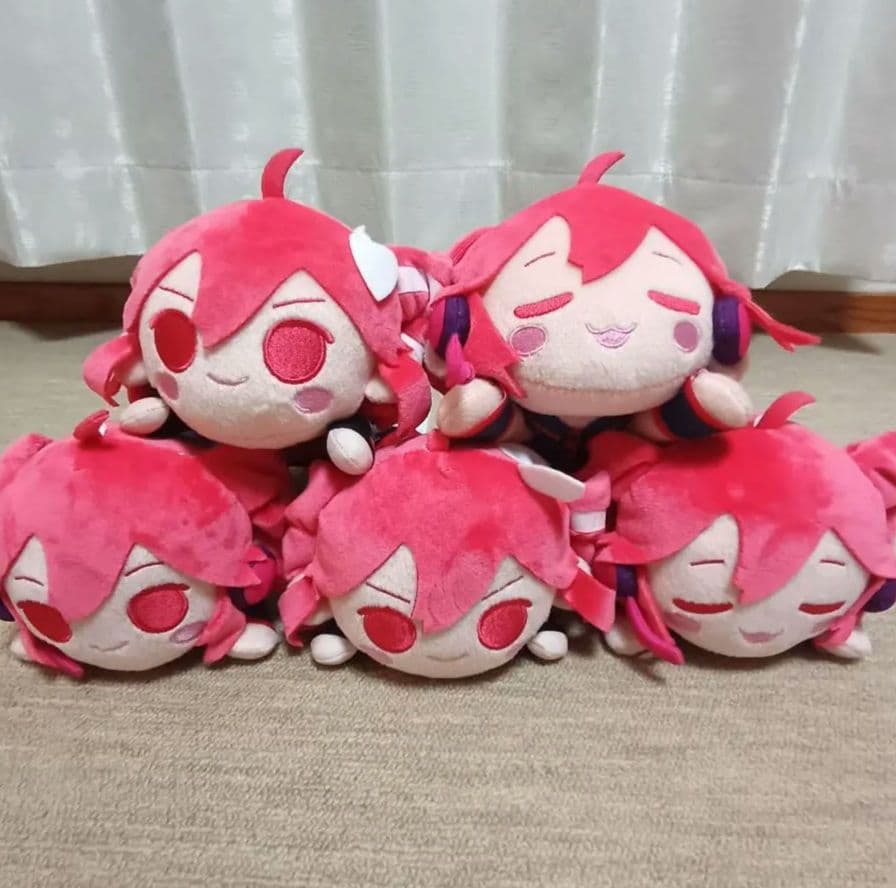 重音テト 寝そべり ぬいぐるみ マスコットぬいぐるみ 5個セット まとめ売り 重音テト】【B重音テト2(目閉じ)】重音テト 寝そべり ぬいぐるみ（EX