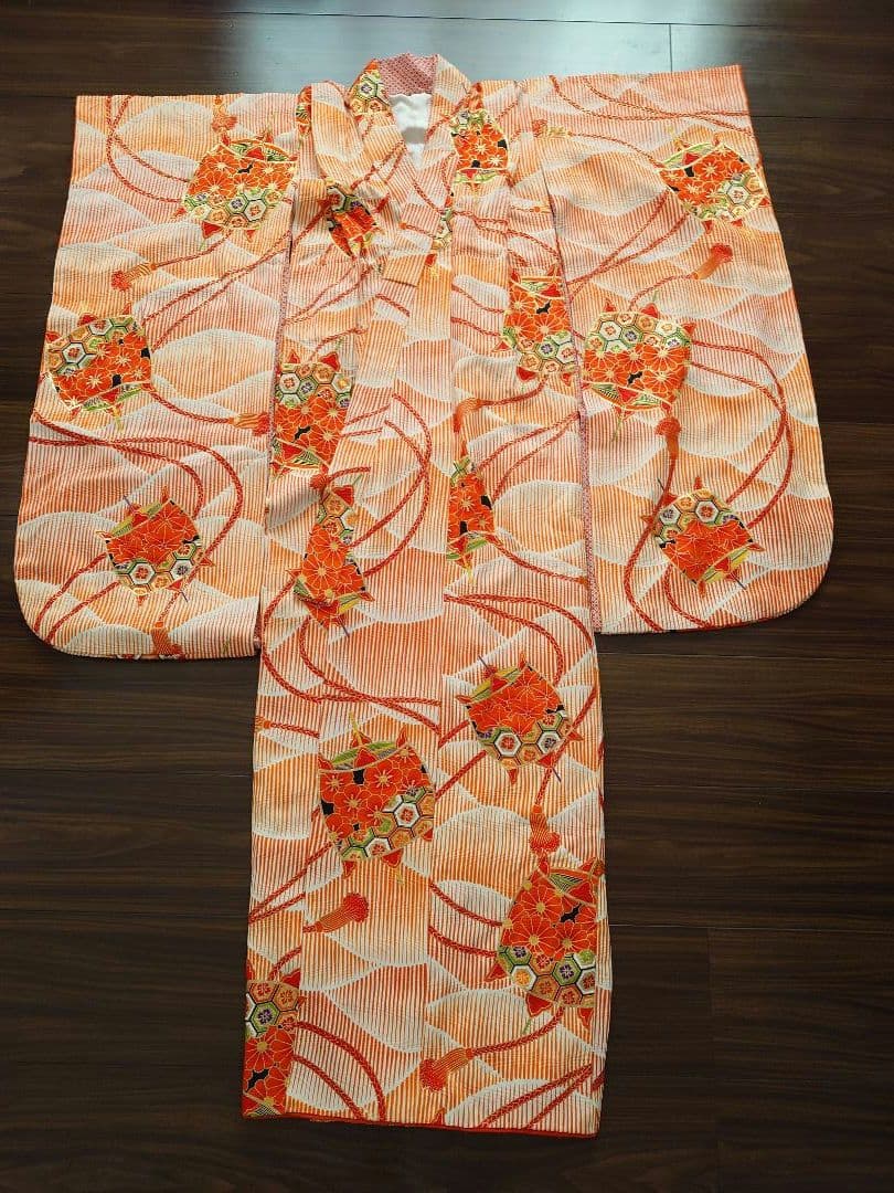 七五三　着物　筥迫セット　7歳　女の子　作り帯