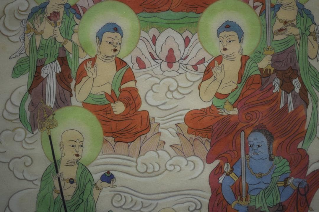 不詳/作者不明/真言宗/弘法大師/十三仏/十三佛/布袋屋掛軸HG-