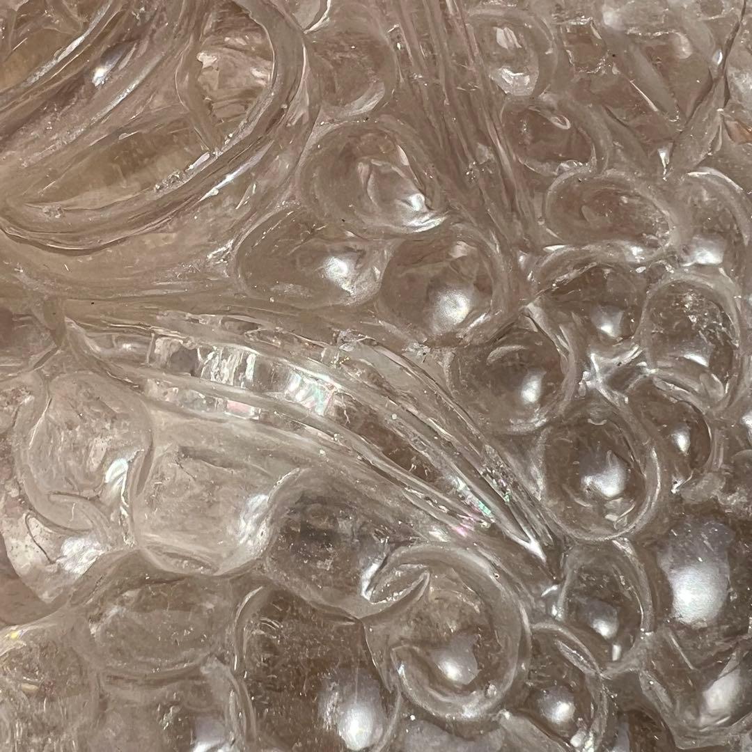 ✨富を招く至高の霊獣✨レインボー ライトニング水晶 三脚蟾蜍 金蟾