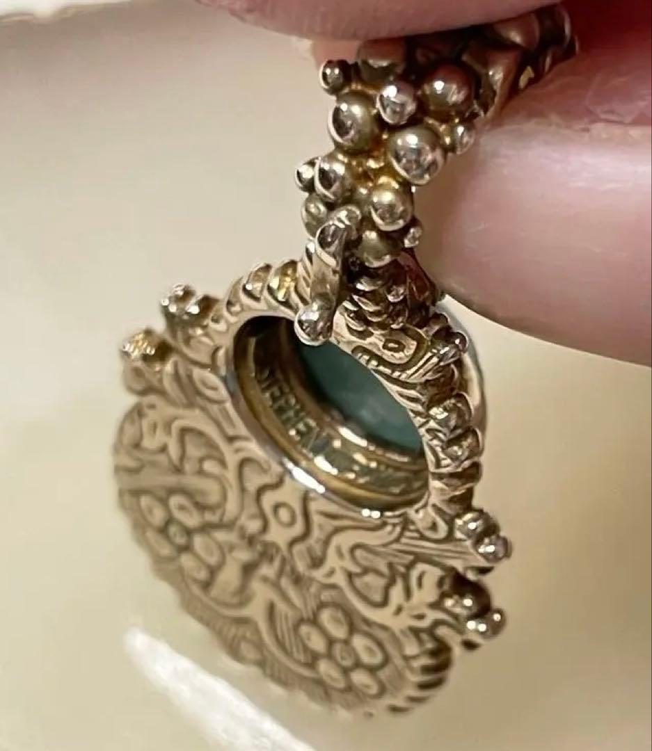 【最終値下げ】Stephen Dweck レインボーカルシリカブロンズペンダント