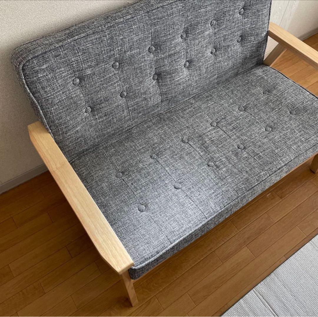 【引取のみ】カウチソファー 二人がけソファー