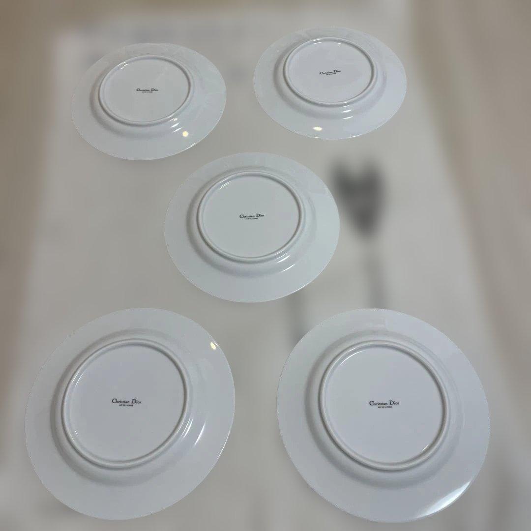 クリスチャン・ディオールの「レイユール」　デザートプレート　5枚