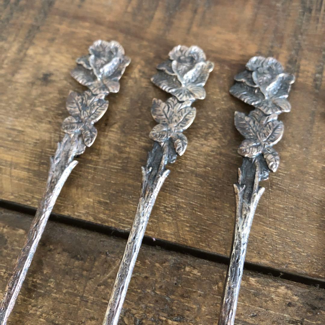 クリストフウィドマン　ヒルデスハイムローズ　スプーン6客　925シルバー　純銀製