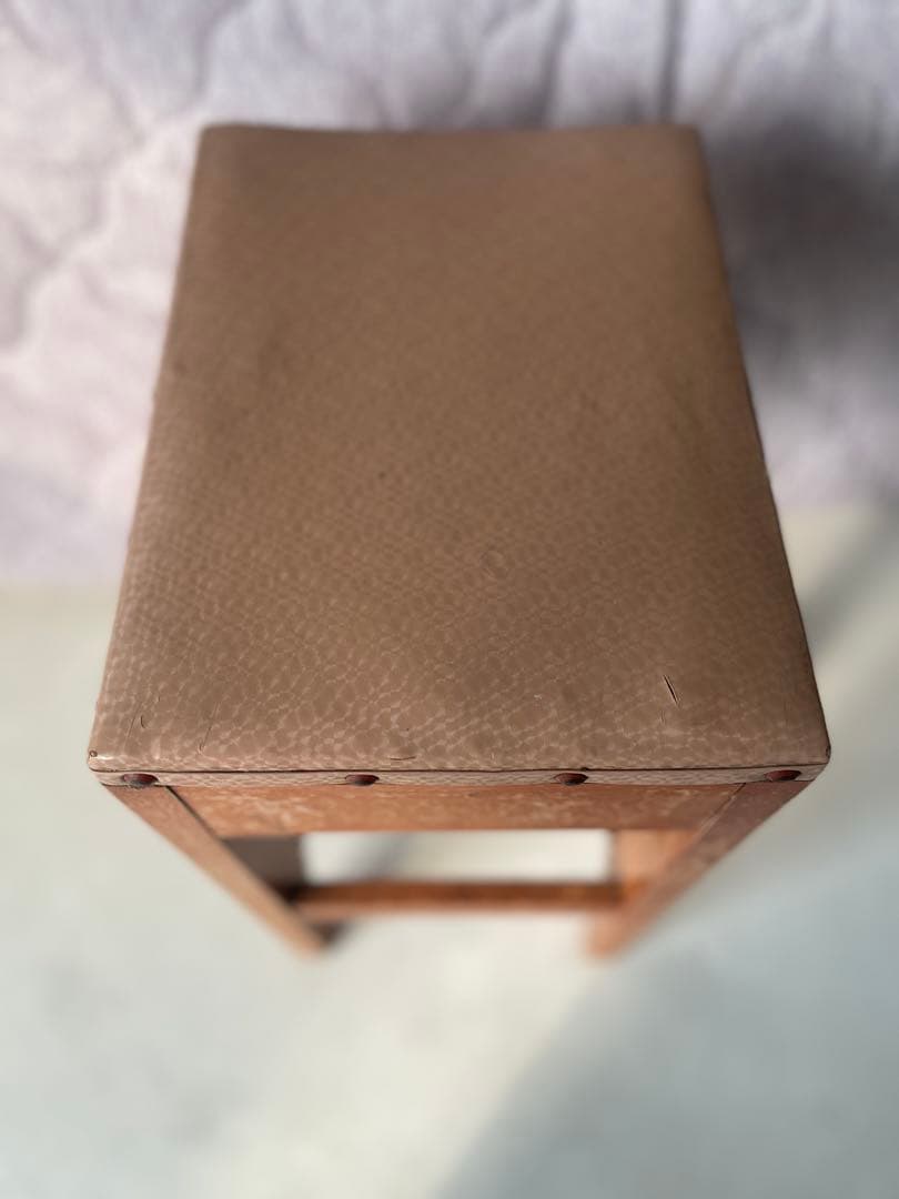 古い 木製 スツール 角椅子 踏み台 古民具 生活骨董 中古品 - メルカリ