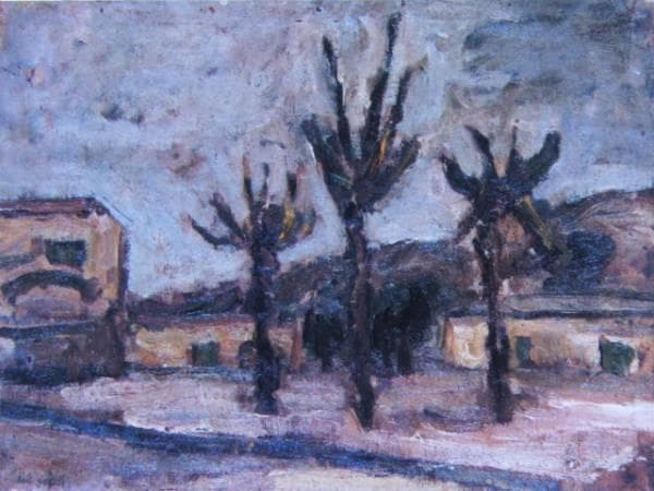 鳥海青児、風景、希少な額装用画集より、美品、新品額装付