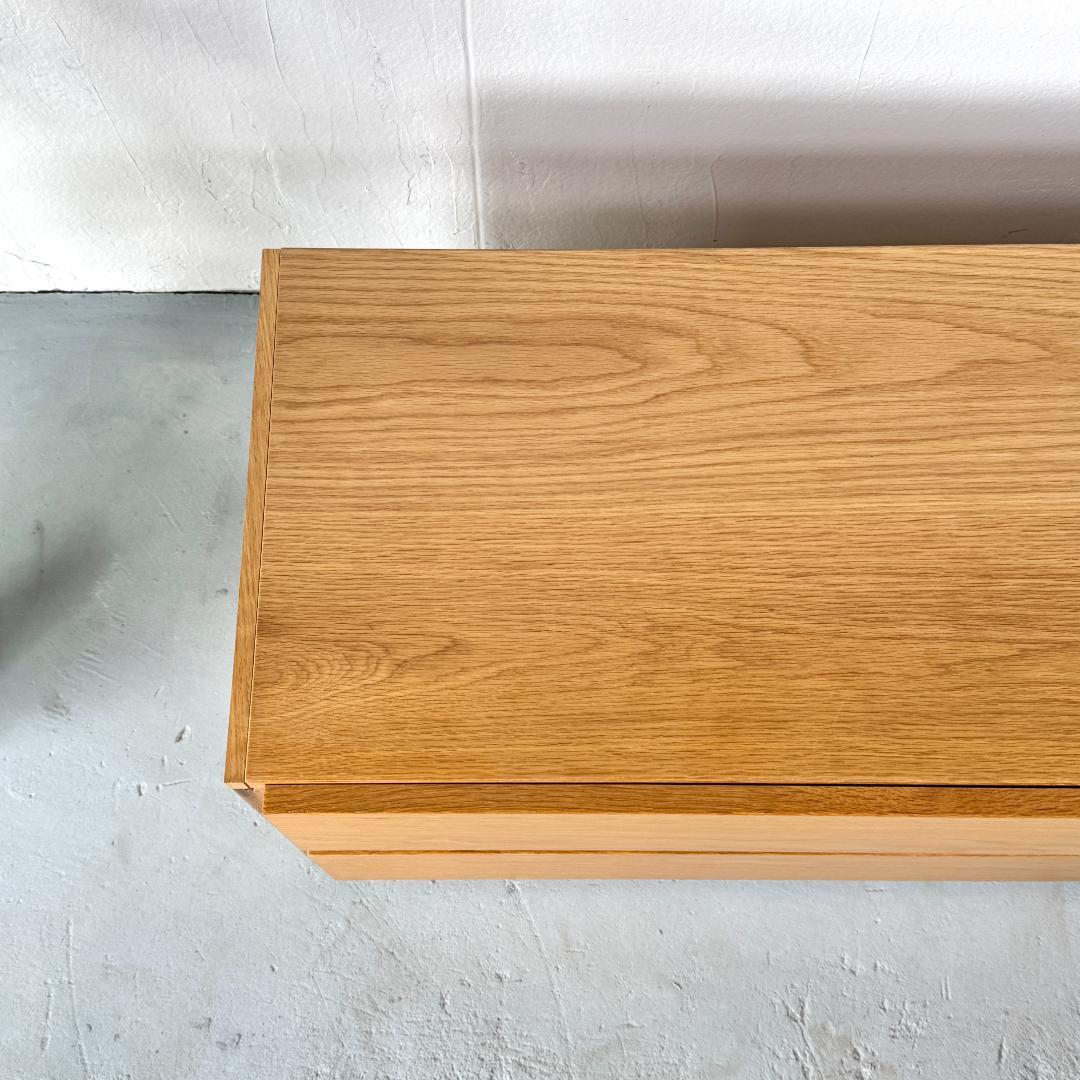 無印良品　ユニットシェルフ用　ボックス・引出し・2段・オーク材