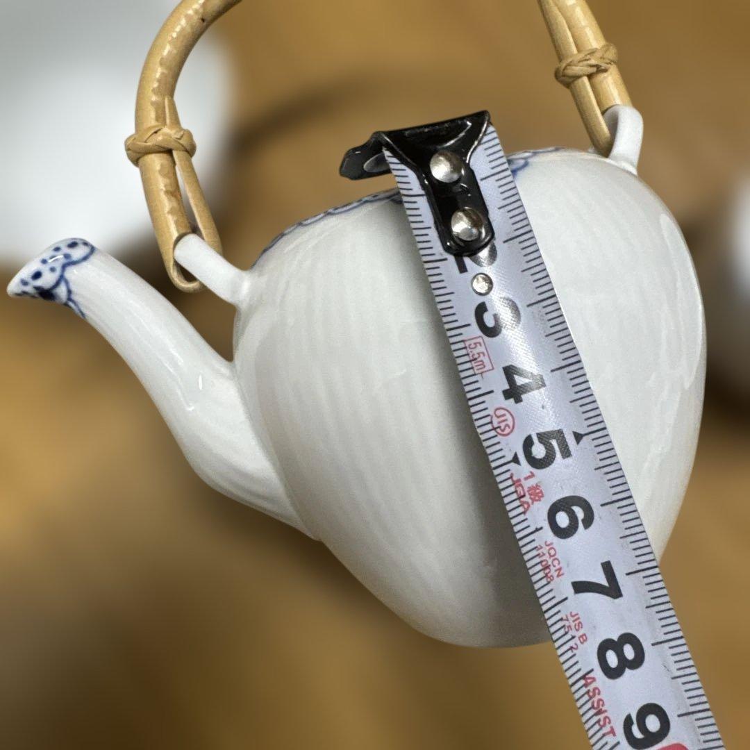 ロイヤルコペンハーゲン プリンセス 急須&ブルーパルメッテ 湯呑&茶托（小皿）