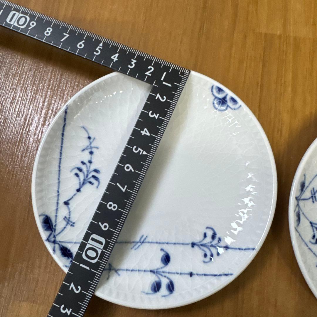 ロイヤルコペンハーゲン プリンセス 急須&ブルーパルメッテ 湯呑&茶托（小皿）