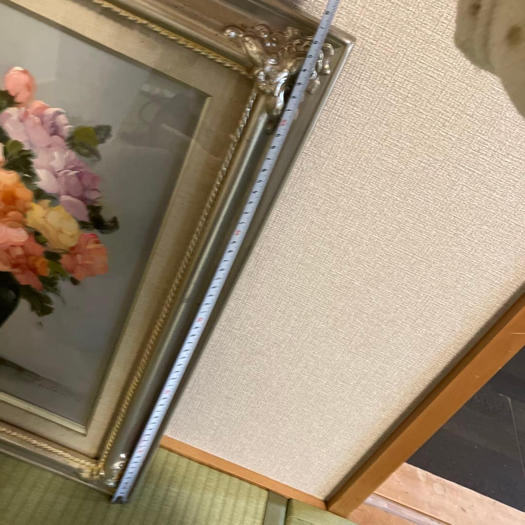 遠藤勝 バラ 油彩画 6号 額縁入り - メルカリ