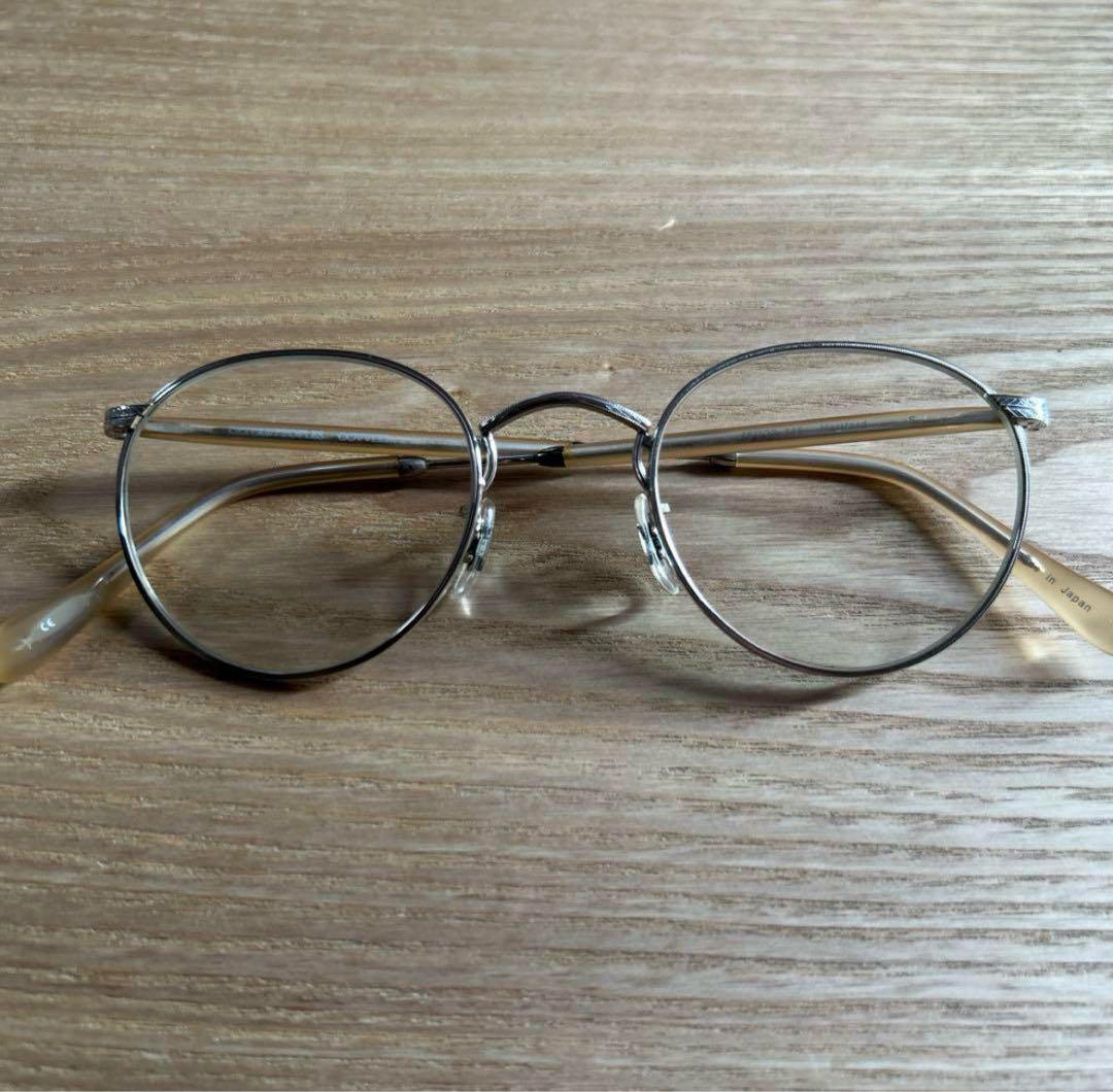 OLIVER PEOPLES　メガネ　Hartfordメタルフレームクリアレンズ