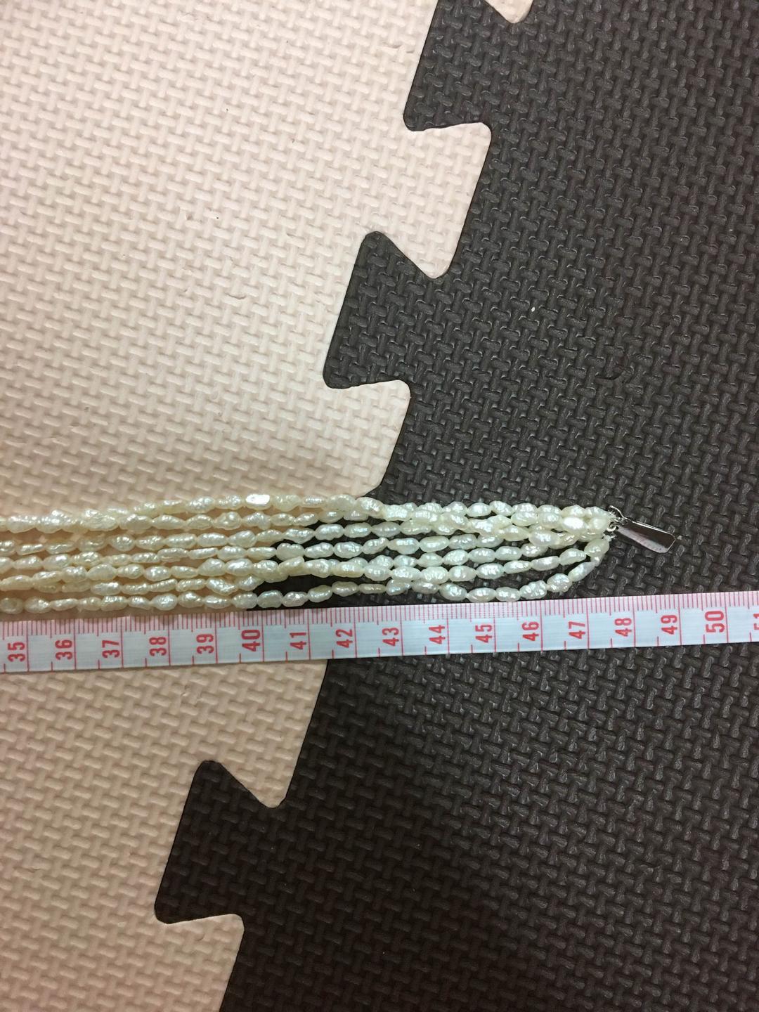 中古淡水パールブレスレットとネックレスセット