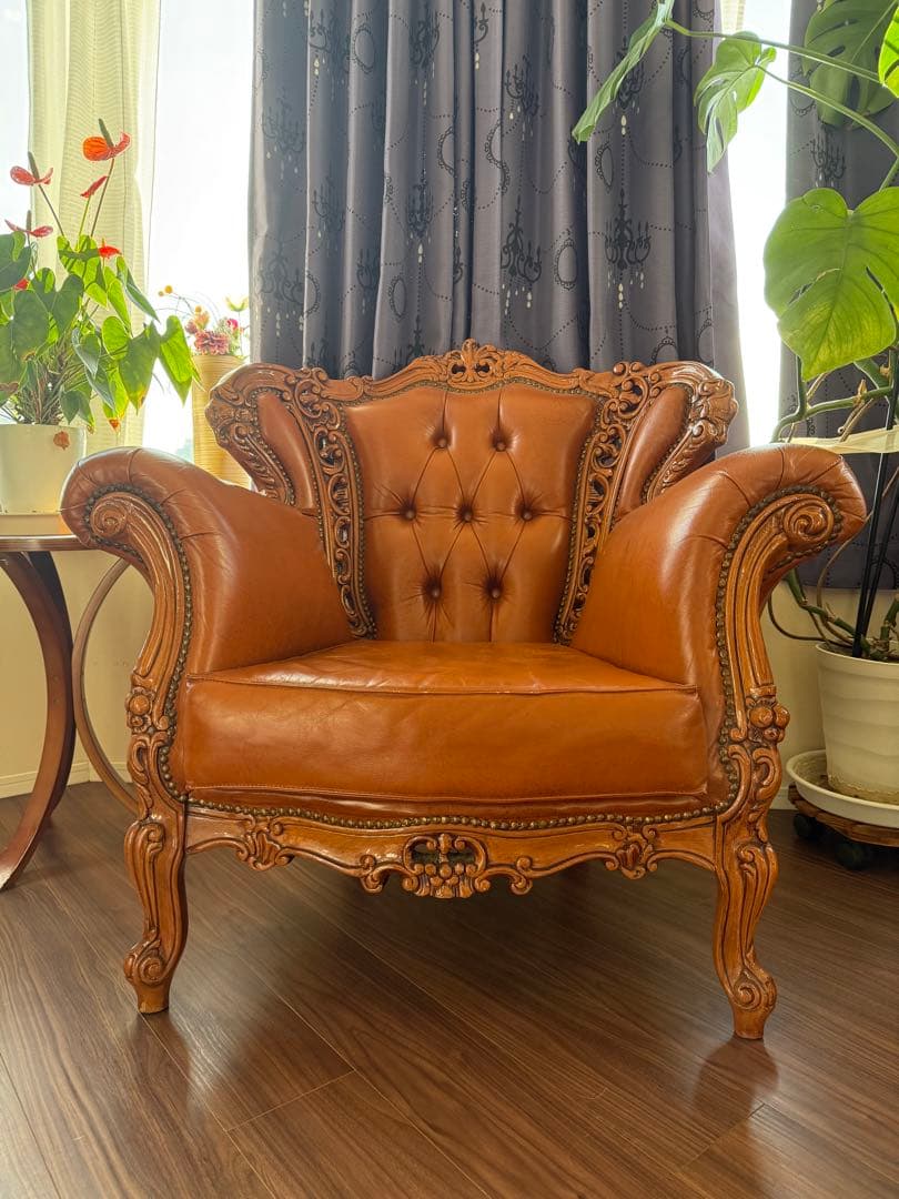 ソファー椅子 レザー