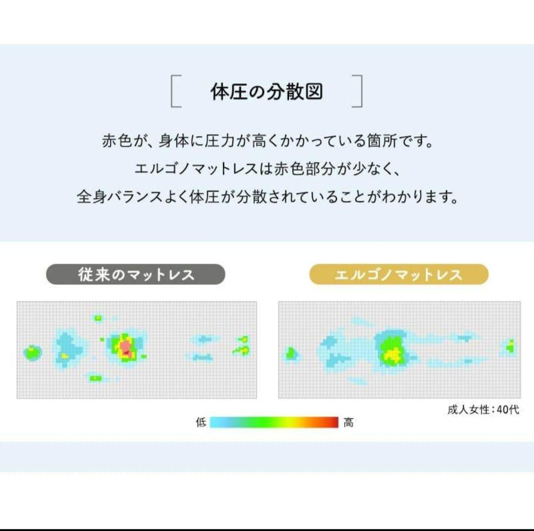 エムール エルゴノマットレス シングル　電動ベッド対応　トゥルースリーパー