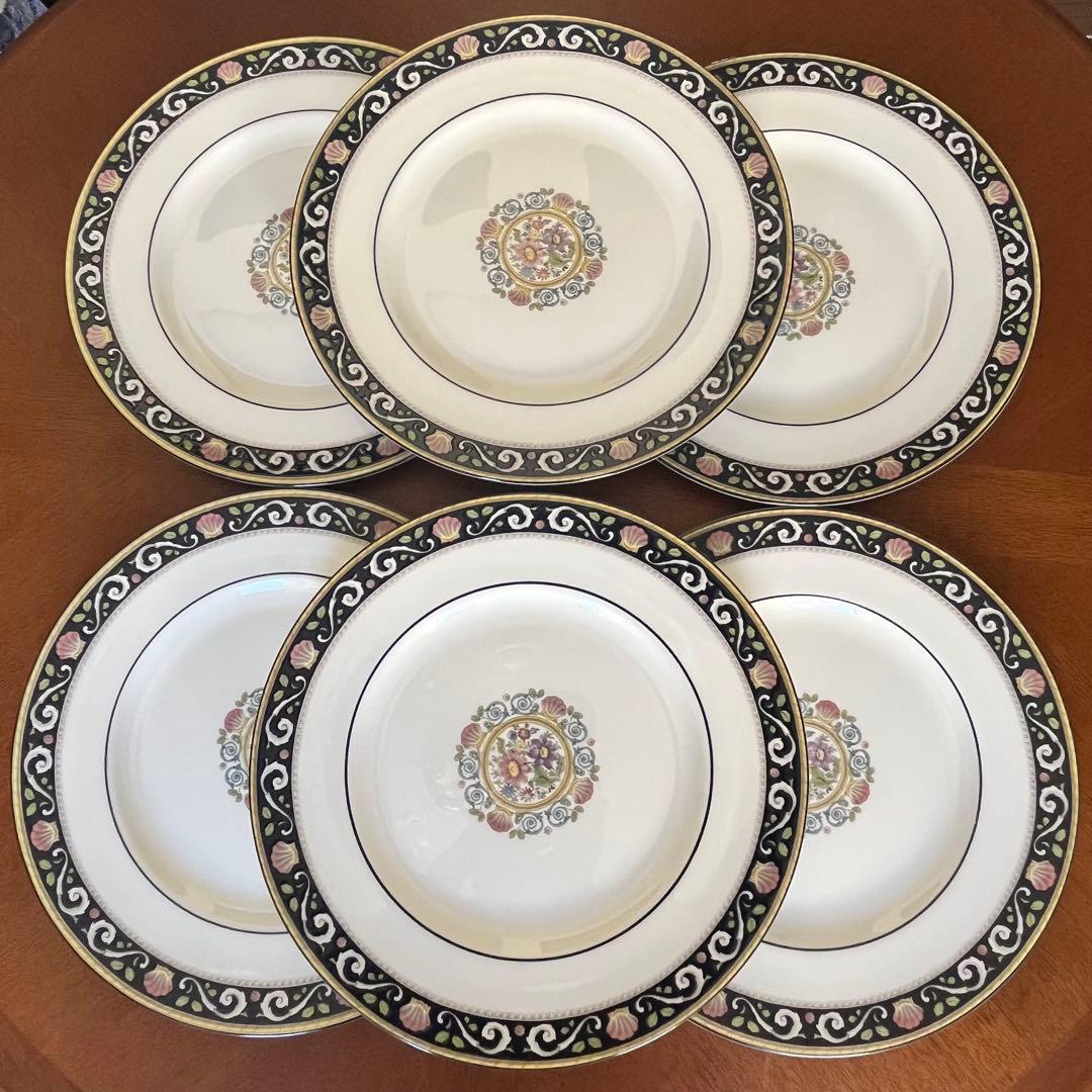 【黒壺美品】ウェッジウッド★ラニーミード★豪華なディナー皿 4枚