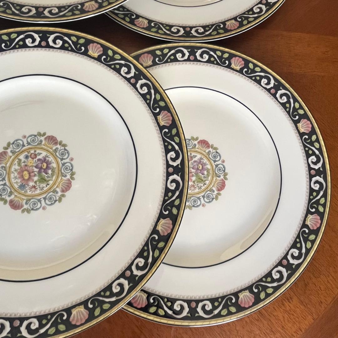 【黒壺美品】ウェッジウッド★ラニーミード★豪華なディナー皿 4枚