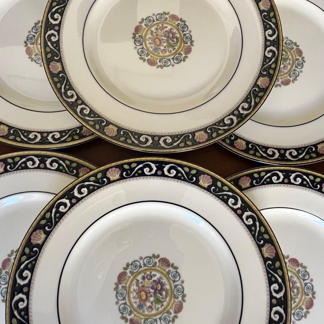 【黒壺美品】ウェッジウッド★ラニーミード★豪華なディナー皿 4枚