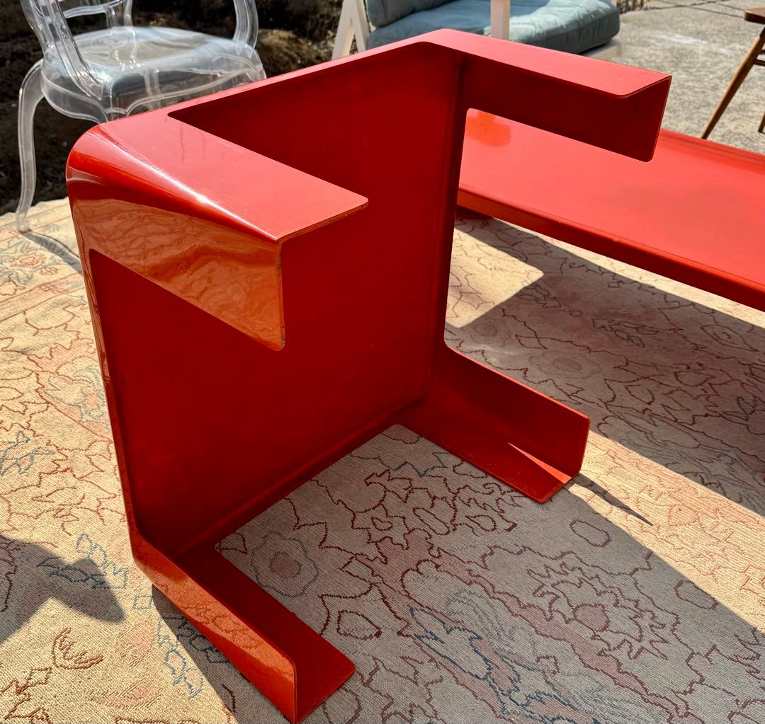 マリオ・ベリーニ アマンタ テーブル 赤 B&B Italia ヴィンテージ