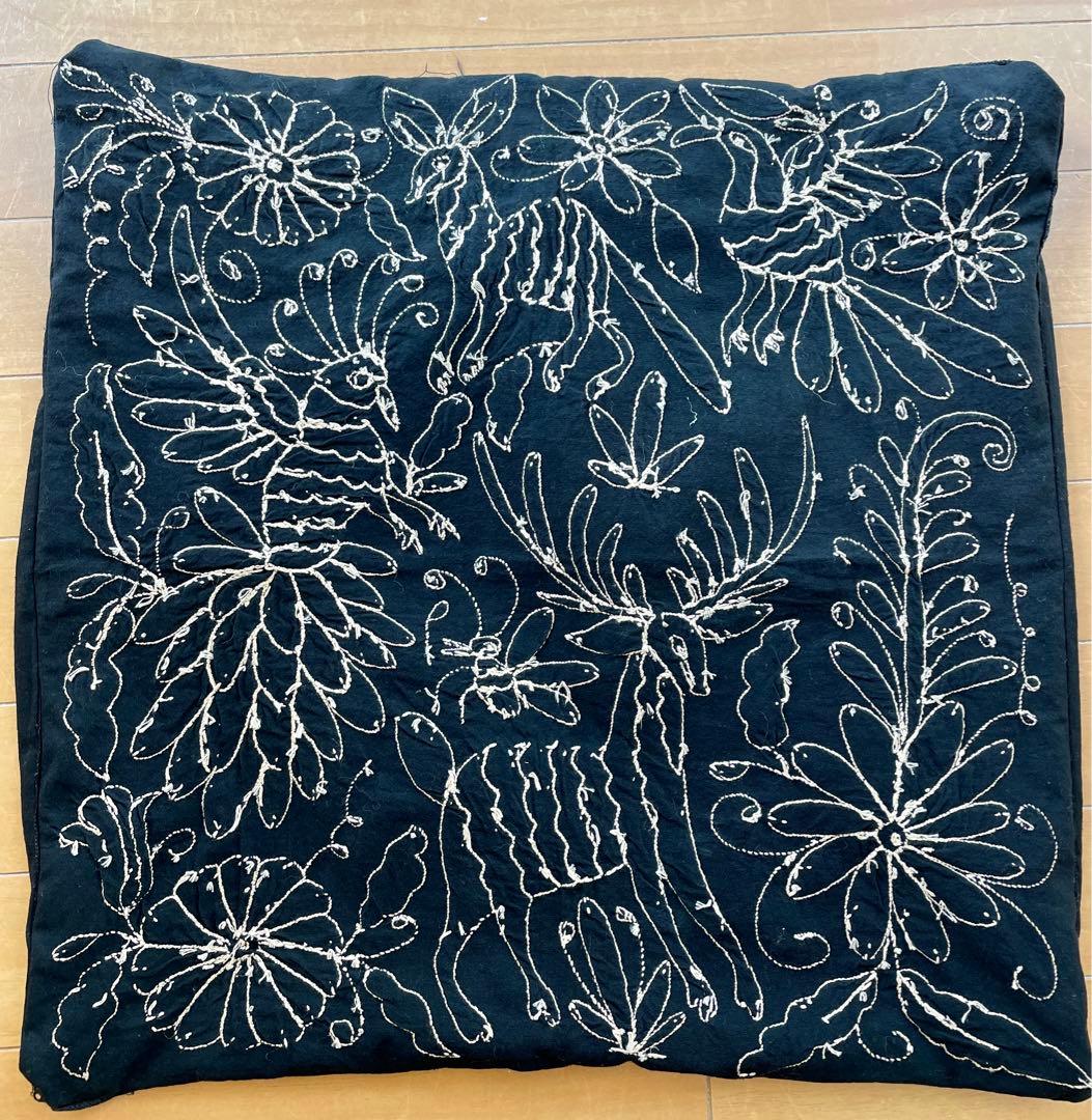 メキシコのハンドメイド伝統的なテナンゴ刺繍 クッションカバー