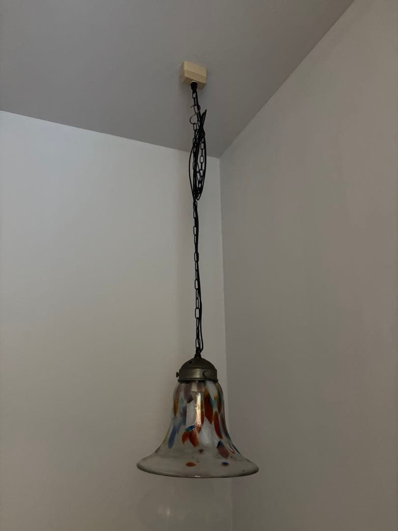 ステンドグラスペンダントライト　ひっかけシーリングランプ