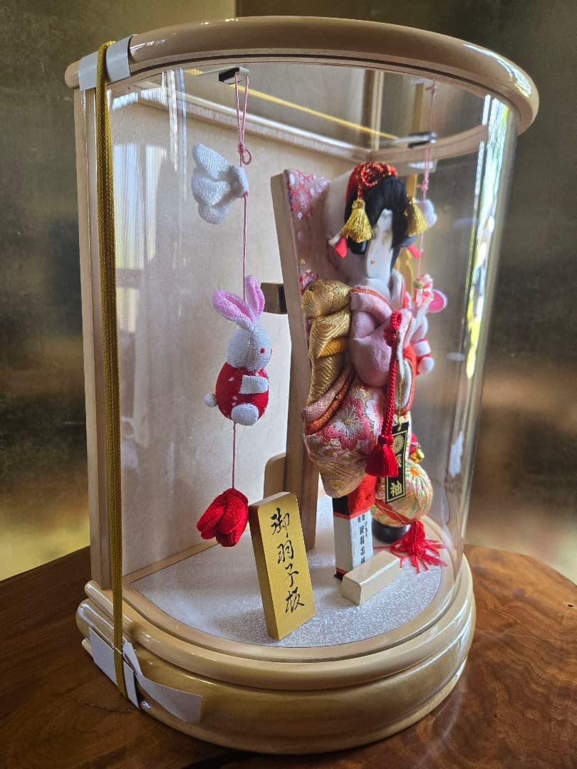 【展示品限り】正月飾り　羽子板　ケース飾り　※閉店セール　H22