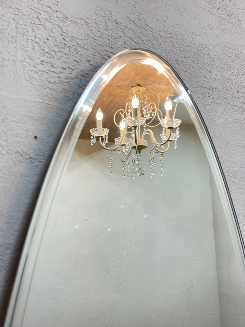 塩川光明堂 オーバル型 ウォールミラー H145cm