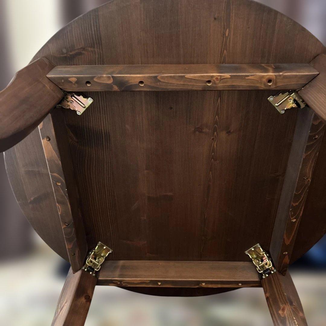 高級折りたたみ式丸座卓