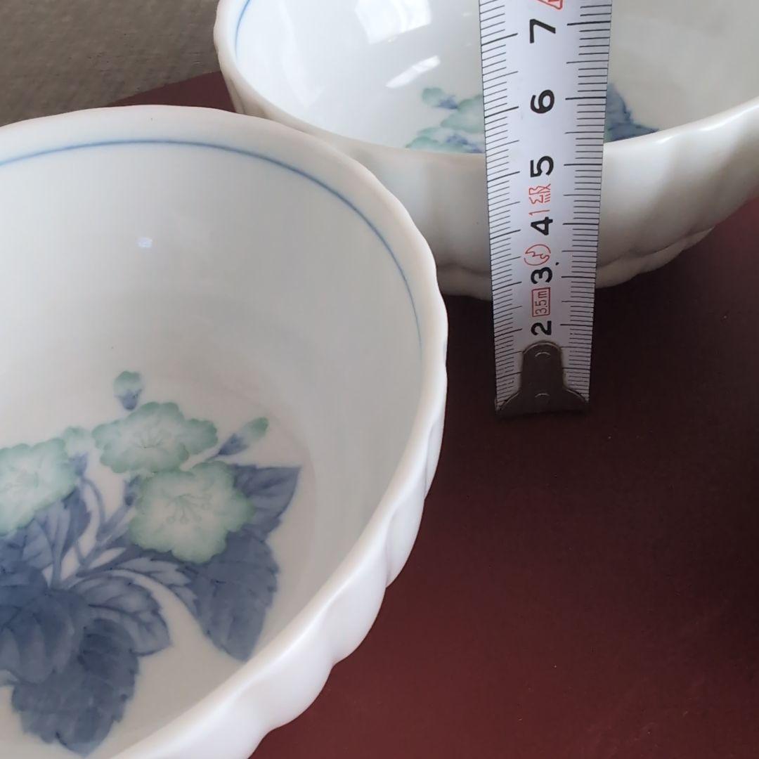 有田焼 花柄 陶器 ボウル 3個セット 青 - メルカリ