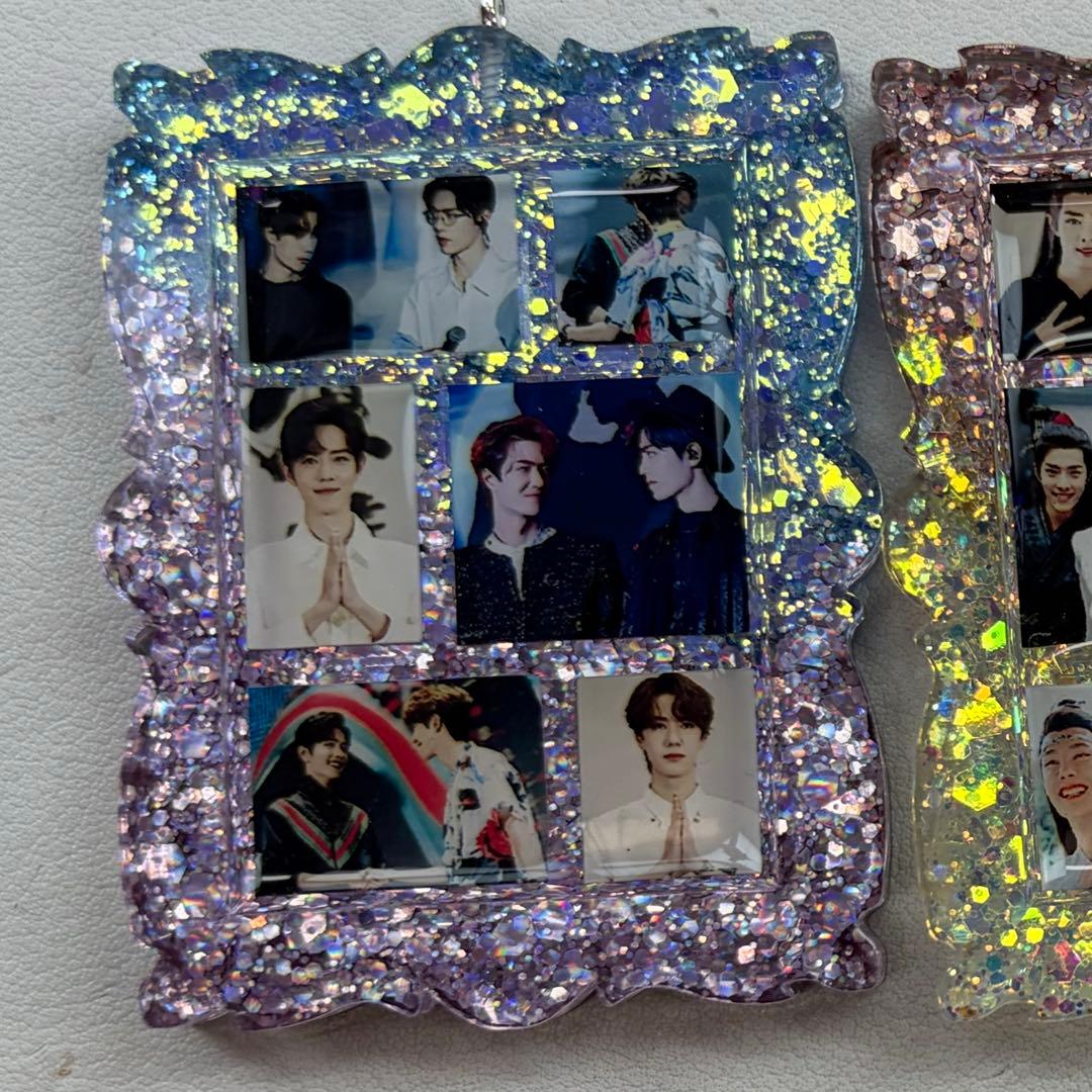 肖戦 王一博 新作 六宫格 レジンキーホルダー❣️3点セット❣️確認用