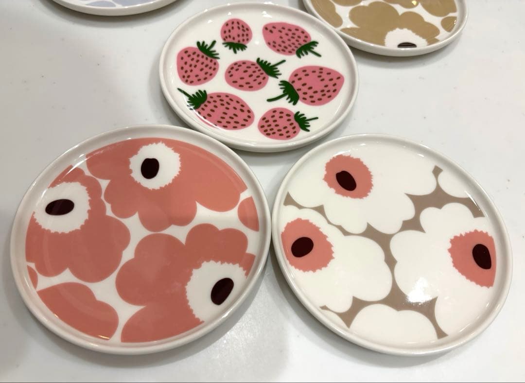 マリメッコmarimekko プレート13.5cm ウニッコマンシッカ5枚セット