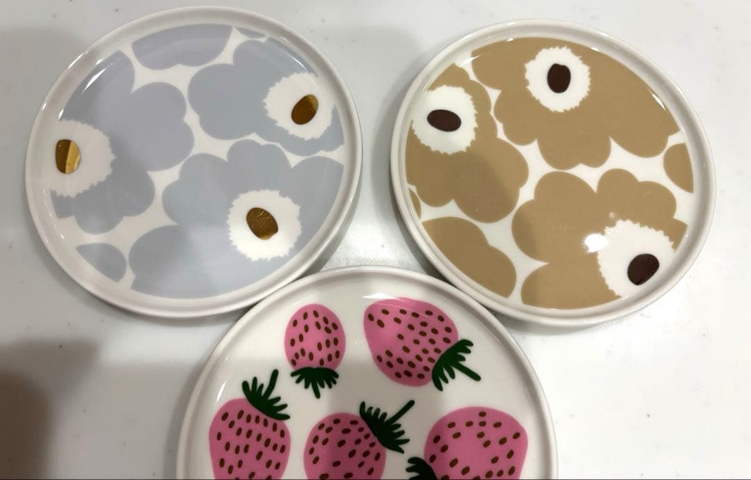 マリメッコmarimekko プレート13.5cm ウニッコマンシッカ5枚セット