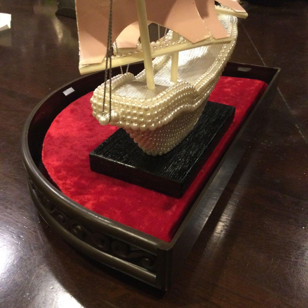 船　真珠船　置物　高さ約26センチ　美品