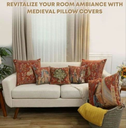 Charlotte Furnishingsジャガード織りクッションカバー