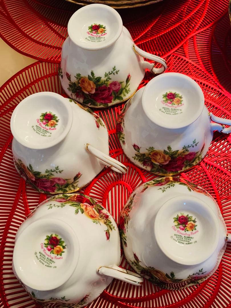   花柄金縁食器セット 25点 セット