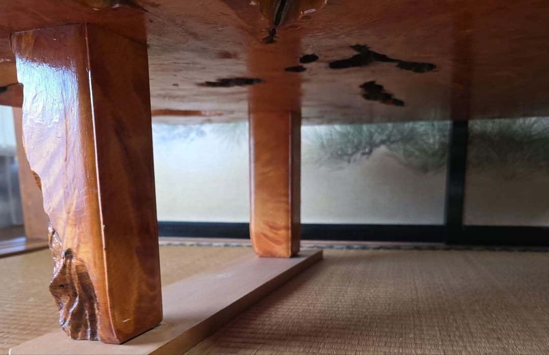 木製自然形状テーブル