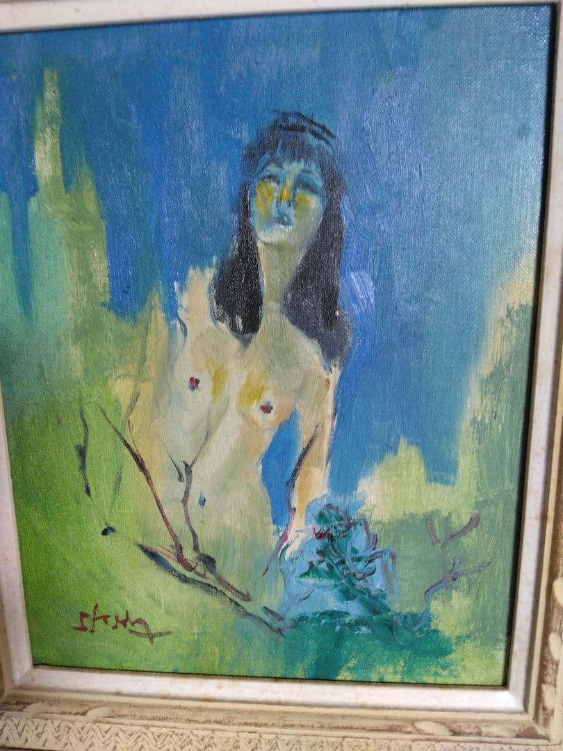 1970年　@ 本田真一作品　油彩画 女性のヌード