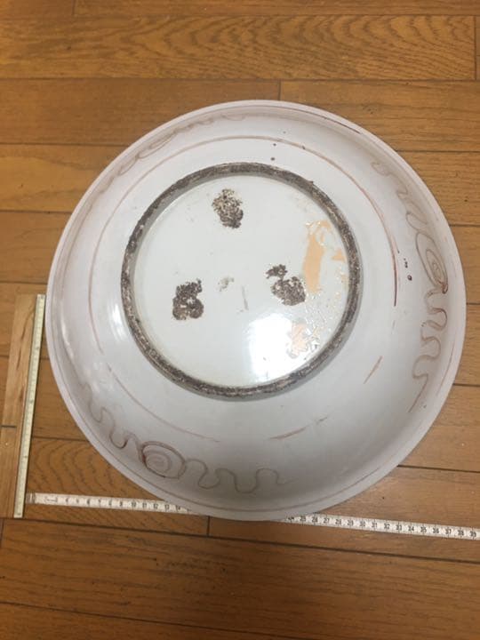 古美術 大皿 明時代 色絵 飾皿 唐物
