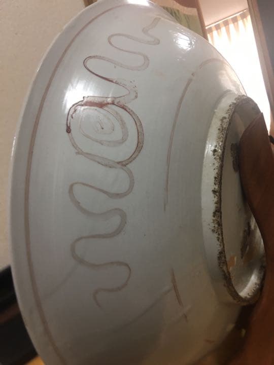 古美術 大皿 明時代 色絵 飾皿 唐物