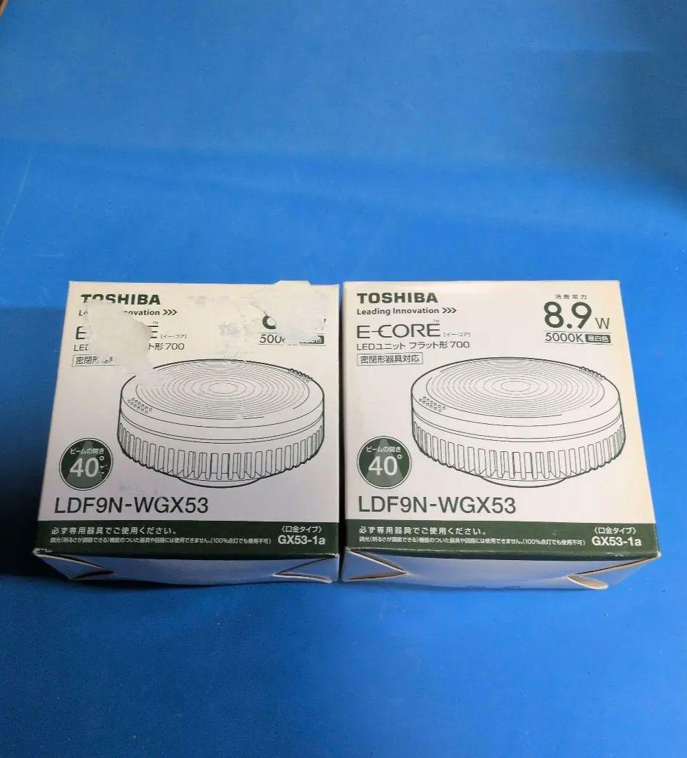 TOSHIBA E-CORE LDF9N-WGX53 8.9W 2個set