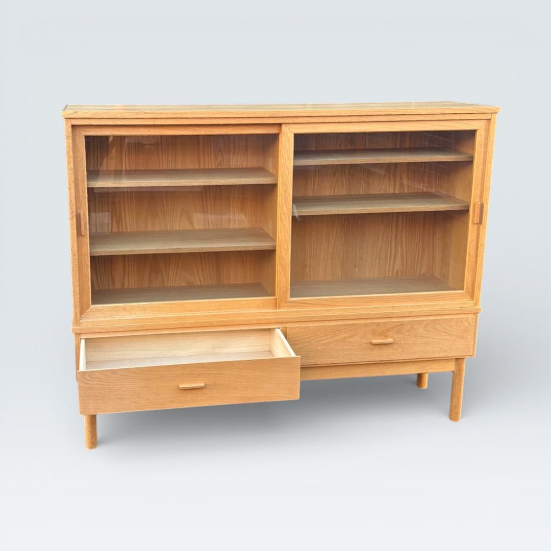 【最終価格】レグナテック 天然木 キャビネット 飾り棚 サイドボード 幅150