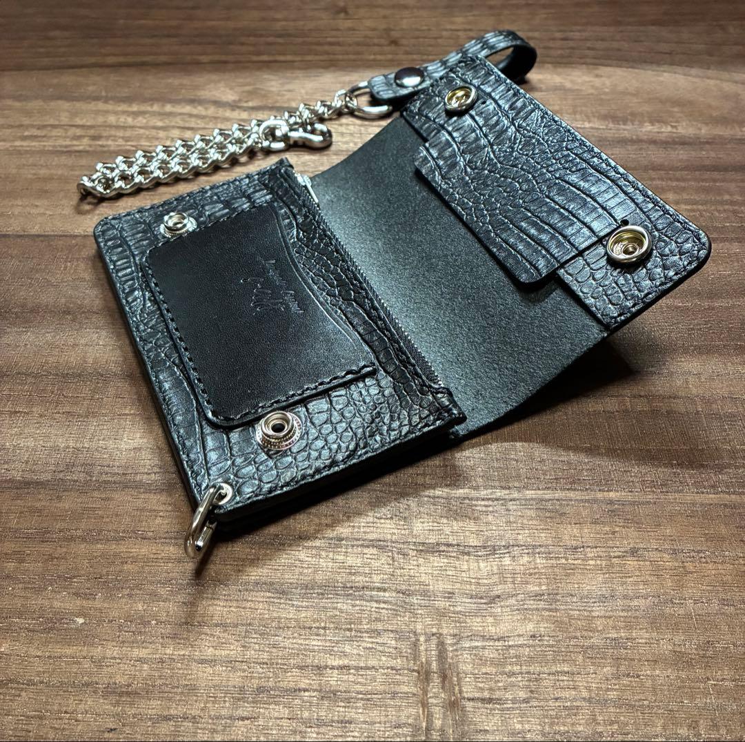 姫路レザーミドルトラッカーウォレット