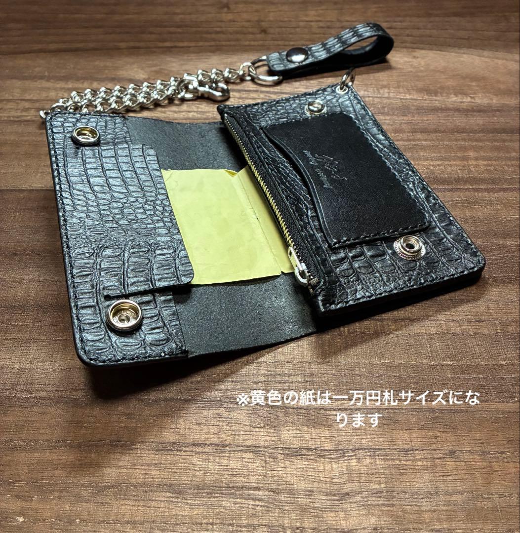 姫路レザーミドルトラッカーウォレット