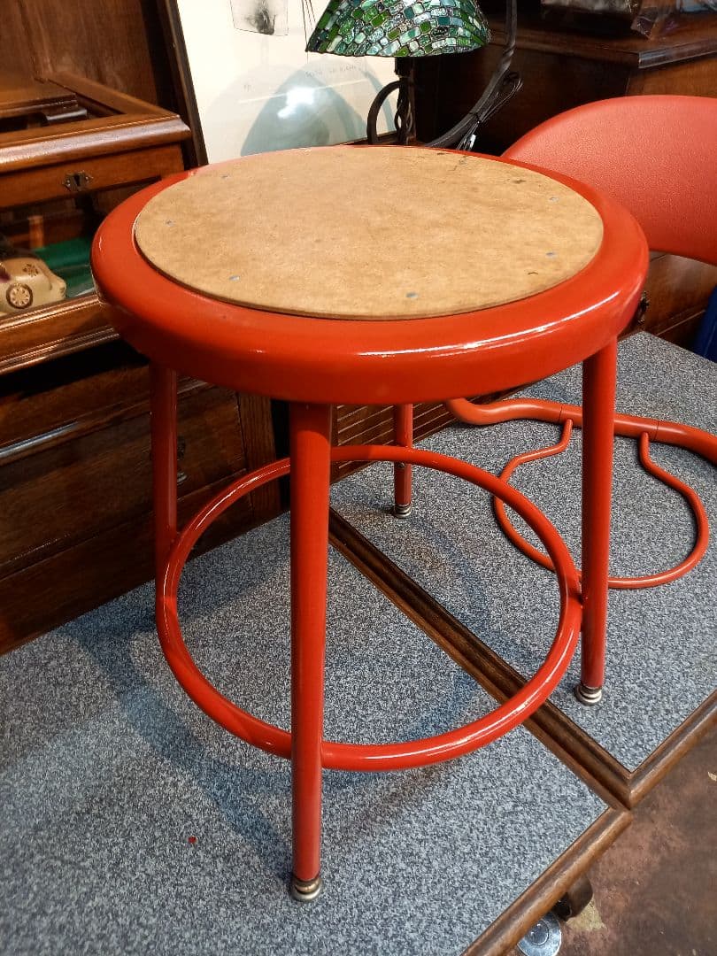 レア　1970s　アメリカ製　ヴィンテージ　スチール　インダストリアル　スツール